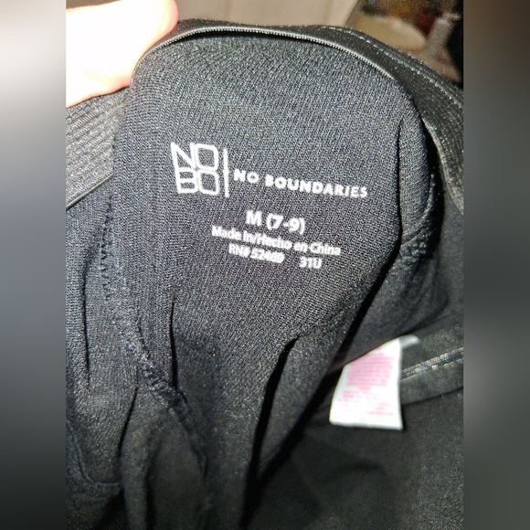 NoBo Ladies Medium 7-9 Black Pants - Picture 6 of 6